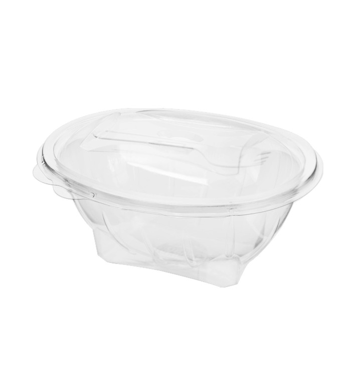 Insalateira Coperchio APET con Cucchiaio 750ml 190x140x95mm (75 Pezzi) Insalateira Coperchio APET con Cucchiaio 750ml 190x140x95mm (75 Pezzi)