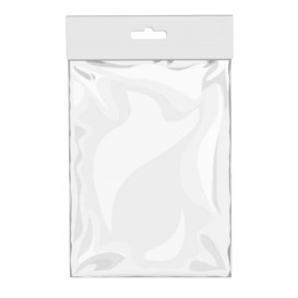 Sacchetti Polipropilene BOPP Piega Adesivo e Foro Europeo 12x18cm G160 (100 Pezzi)