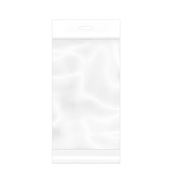 Sacchetti Polipropilene BOPP Piega Adesivo e Foro Europeo 16x30cm G160 (1000 Pezzi) Sacchetti Polipropilene BOPP Piega Adesivo e Foro Europeo 16x30cm G160 (1000 Pezzi)