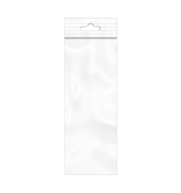 Sacchetti in PE Chiusura Zip e Foro Europeo 11,5x33,5cm G200 (100 Pezzi) Sacchetti in PE Chiusura Zip e Foro Europeo 11,5x33,5cm G200 (100 Pezzi)