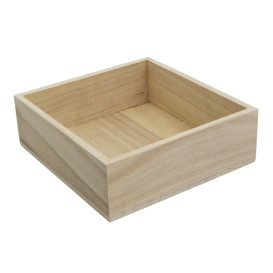 Scatola Presentazione di Legno 16x15x5cm (1 Pezzi)