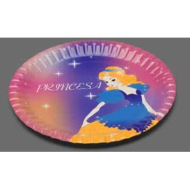 Piatto di Carta Disegno "Principessa" 18 cm (504 Pezzi)