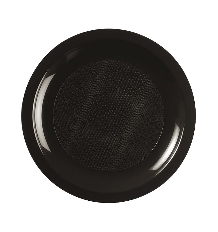 Piatto Plastica Piano Nero Round PP Ø185mm (600 Pezzi) Piatto Plastica Piano Nero Round PP Ø185mm (600 Pezzi)