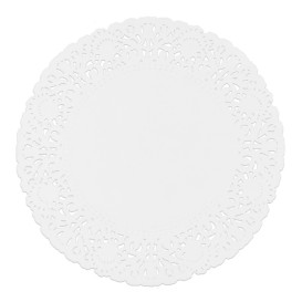 Centrino di Carta Traforato Bianco Ø180mm (2000 Pezzi)