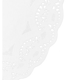Centrino di Carta Traforato Bianco Ø340 mm (250 Pezzi)