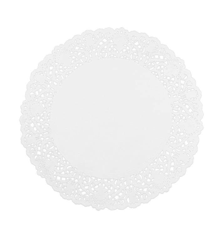 Centrino di Carta Traforato Bianco Ø260mm (250 Pezzi) Centrino di Carta Traforato Bianco Ø260mm (250 Pezzi)