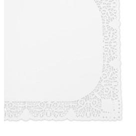 Centrino di Carta Traforato Bianco 40x50cm (250 Pezzi)