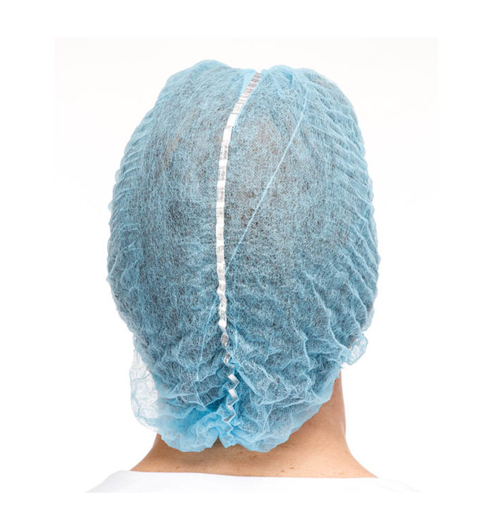 Cuffia di Polipropilene Fisarmonica Blu Rilevabile Ø53cm (1000 pezzi) Cuffia di Polipropilene Fisarmonica Blu Rilevabile Ø53cm (1000 pezzi)