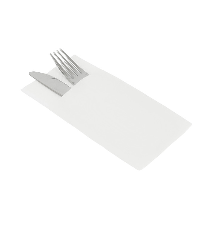 Tovagliolo Kanguro di Airlaid Bianco 33x40cm (30 pezzi) Tovagliolo Kanguro di Airlaid Bianco 33x40cm (30 pezzi)