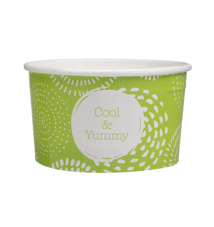 Coppette di Carta per Gelato 3oz/100ml Cool&Yummy (65 Pezzi) Coppette di Carta per Gelato 3oz/100ml Cool&Yummy (65 Pezzi)