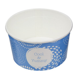 Coppette di Carta per Gelato 6oz/175ml "Cool&Yummy" (2.000 Pezzi)
