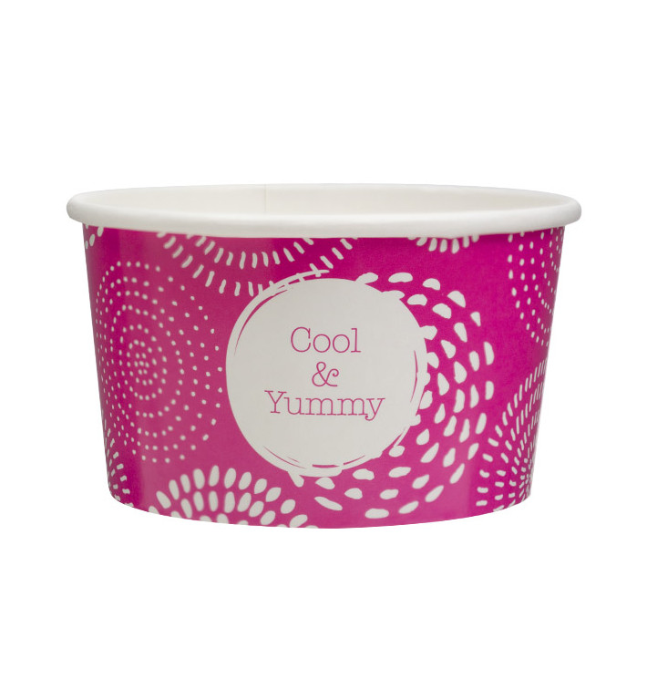 Coppette di Carta per Gelato 6,5oz/195ml "Cool&Yummy" (1.260 Pezzi) Coppette di Carta per Gelato 6,5oz/195ml "Cool&Yummy" (1.260 Pezzi)