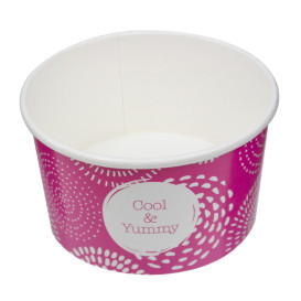 Coppette di Carta per Gelato 6,5oz/195ml "Cool&Yummy" (1.260 Pezzi)