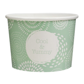 Coppette di Carta per Gelato 9oz/260ml Cool&Yummy (1.320 Pezzi)