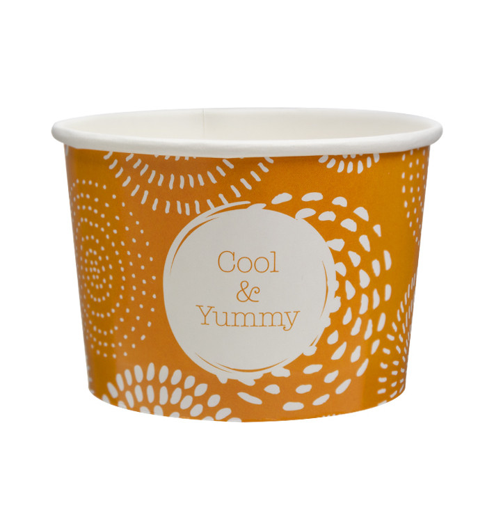 Coppette di Carta per Gelato 10oz/310ml Cool&Yummy (50 Uds) Coppette di Carta per Gelato 10oz/310ml Cool&Yummy (50 Uds)