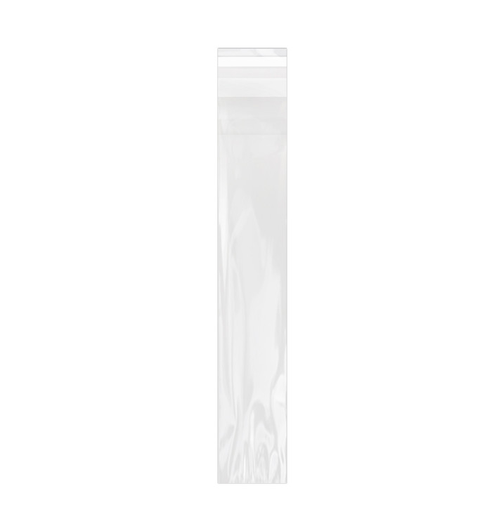 Sacchetti di Polipropilene BOPP Piega Adesivo 7x40cm G160 (100 Pezzi) Sacchetti di Polipropilene BOPP Piega Adesivo 7x40cm G160 (100 Pezzi)