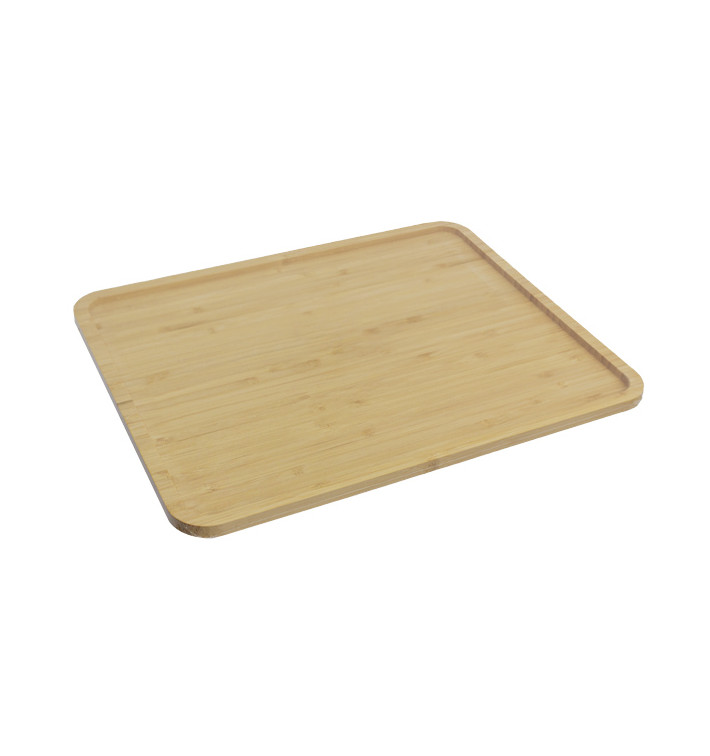 Vassoio di Bambu Cocktail 32,5x26,5x1cm (10 Pezzi)