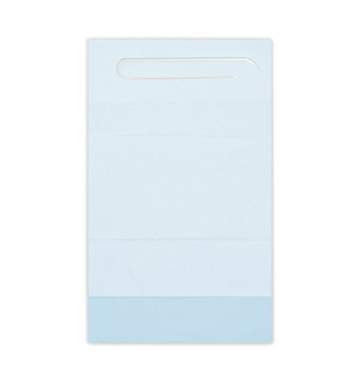 Bavaglino Adulto con Tasca Blu 36x65cm (500 Pezzi) Bavaglino Adulto con Tasca Blu 36x65cm (500 Pezzi)