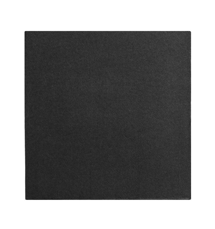 Tovagliolo di Carta Nero 2V Punta-Punta 33x33cm (50 Pezzi) Tovagliolo di Carta Nero 2V Punta-Punta 33x33cm (50 Pezzi)