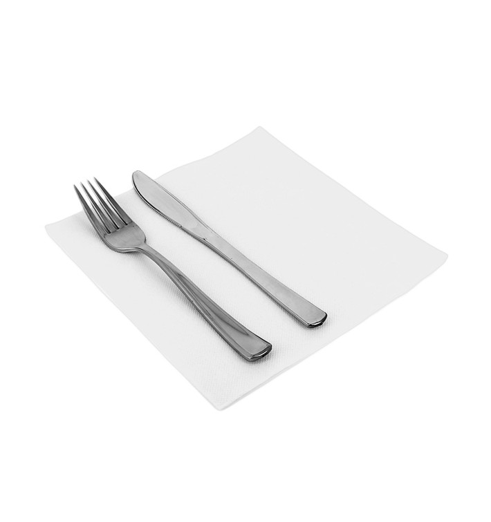 Tovagliolo di Carta 40x40cm Bianco Punta- Punta (50 Pezzi) Tovagliolo di Carta 40x40cm Bianco Punta- Punta (50 Pezzi)