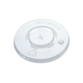 Coperchio per Bicchiere a Croce in PET 215ml e 295ml Ø8,1cm (100 Pezzi)