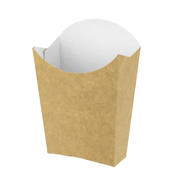 Scatola Kraft per Fritte Mediano 8,2x3,5x12,5cm (25 Pezzi) Scatola Kraft per Fritte Mediano 8,2x3,5x12,5cm (25 Pezzi)