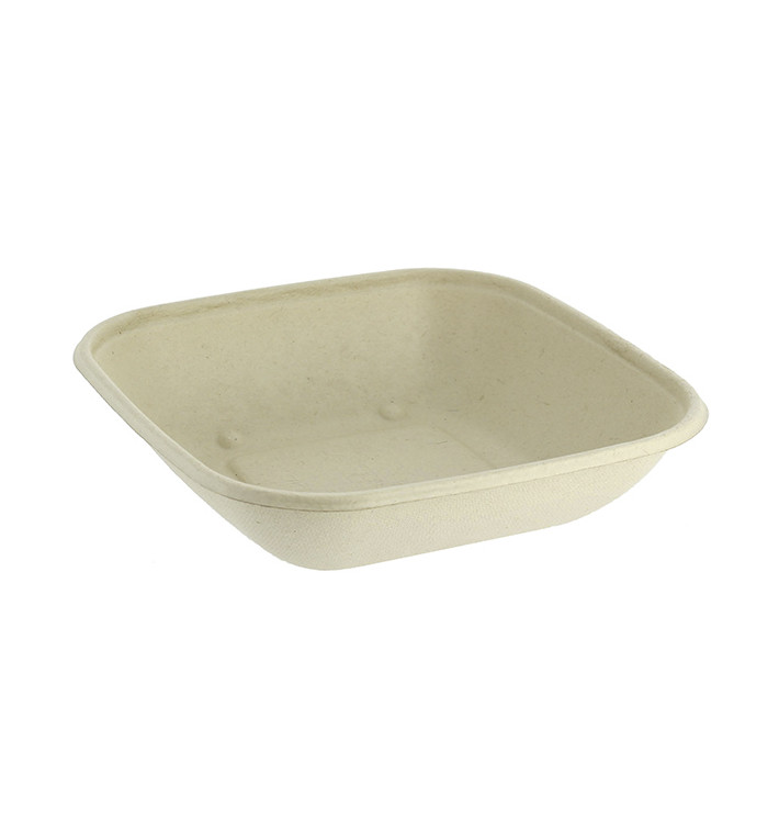 Ciotola Canna da Zucchero 500ml 170x170x30mm (50 Pezzi) Ciotola Canna da Zucchero 500ml 170x170x30mm (50 Pezzi)