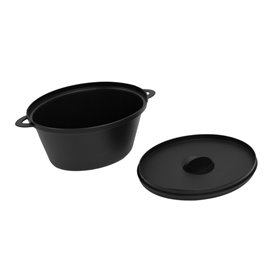 MiniCiotola Degustazione nero con coperchio 15,6x10,1cm (144 Pezzi)