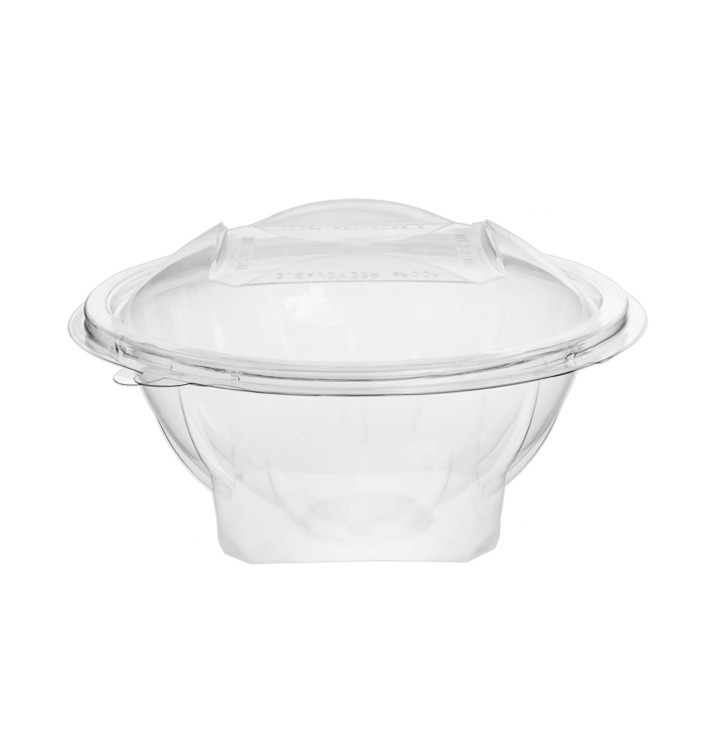 Insalatiera Tonda Coperchio APET Transparente 500ml Ø156mm (50 Pezzi) Insalatiera Tonda Coperchio APET Transparente 500ml Ø156mm (50 Pezzi)