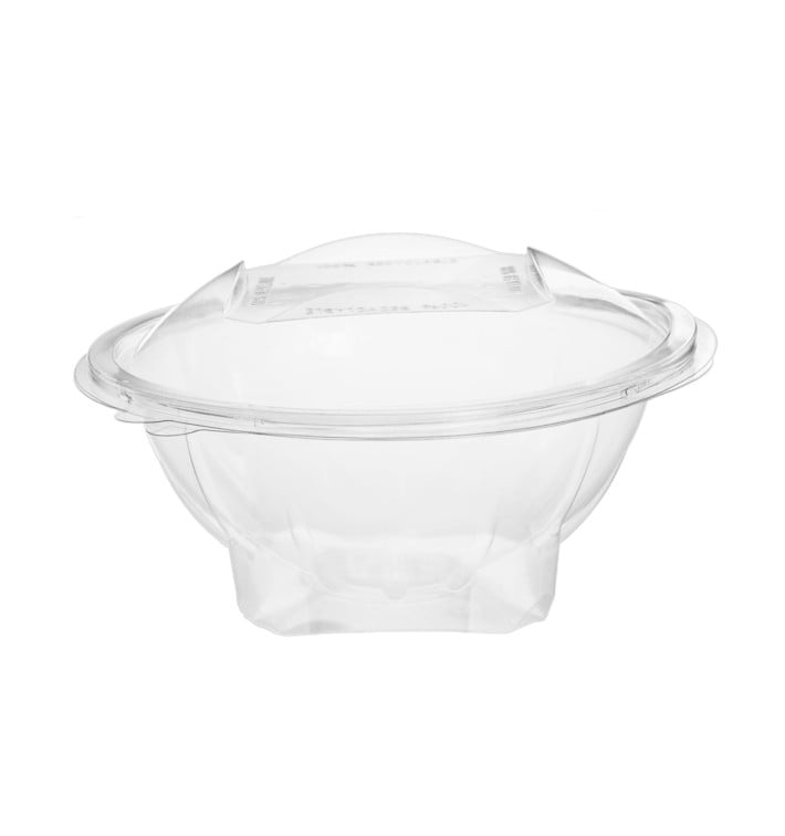 Insalatiera Tonda Coperchio APET Transparente 750ml Ø172mm (200 Pezzi) Insalatiera Tonda Coperchio APET Transparente 750ml Ø172mm (200 Pezzi)