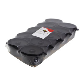 MiniCiotola Degustazione nero con coperchio 7,5x6,5cm 60ml (10 Pezzi)