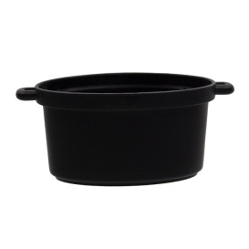 MiniCiotola Degustazione nero con coperchio 7,5x6,5cm 60ml (10 Pezzi)