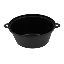 MiniCiotola Degustazione nero con coperchio 15,6x10,1cm (144 Pezzi)