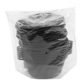 MiniCiotola Degustazione nero con coperchio 15,6x10,1cm (144 Pezzi)