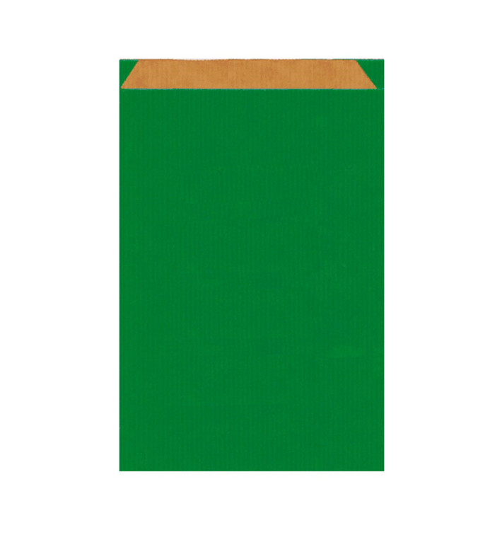 Sacchetto di Carta Kraft Verde 19+8x35cm 