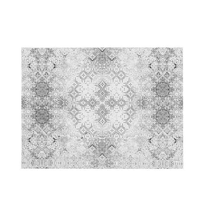 Tovaglia di Carta Taglio 1x1m "Mosaico" Nero 40g/m² (400 Pezzi) Tovaglia di Carta Taglio 1x1m "Mosaico" Nero 40g/m² (400 Pezzi)