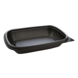 Contenitori di Plastica PP Nero 375ml 20x13x4cm 375ml (50 Pezzi)