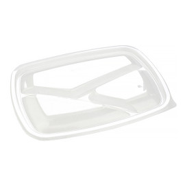 Coperchio per Contenitori 3 Scomp. 23x17cm (300 Pezzi)
