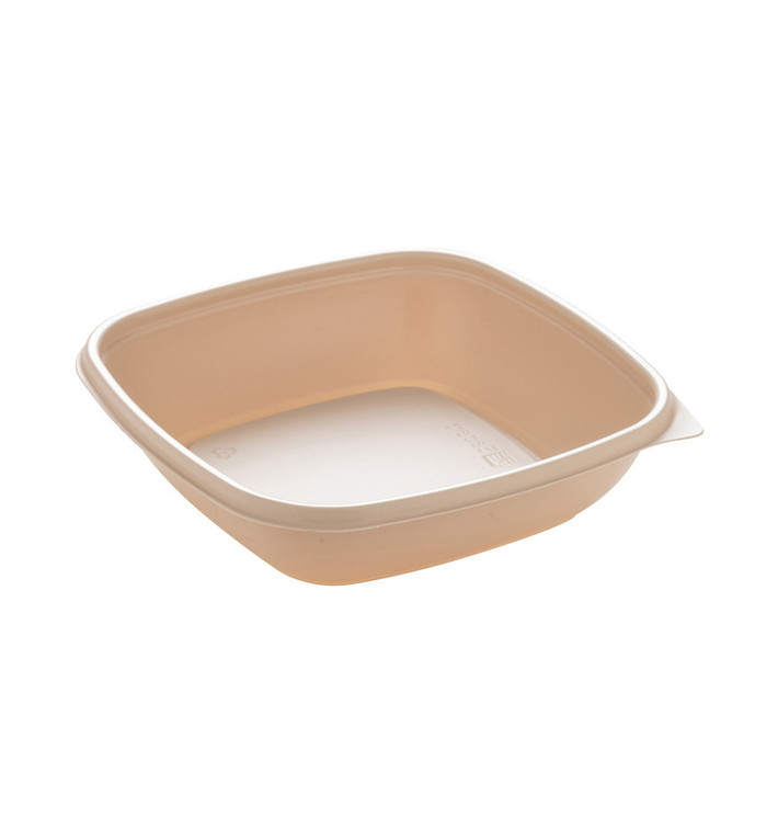 Contenitori di Plastico PP Crema 500ml 16,5x16,5x4cm (50 Pezzi) Contenitori di Plastico PP Crema 500ml 16,5x16,5x4cm (50 Pezzi)