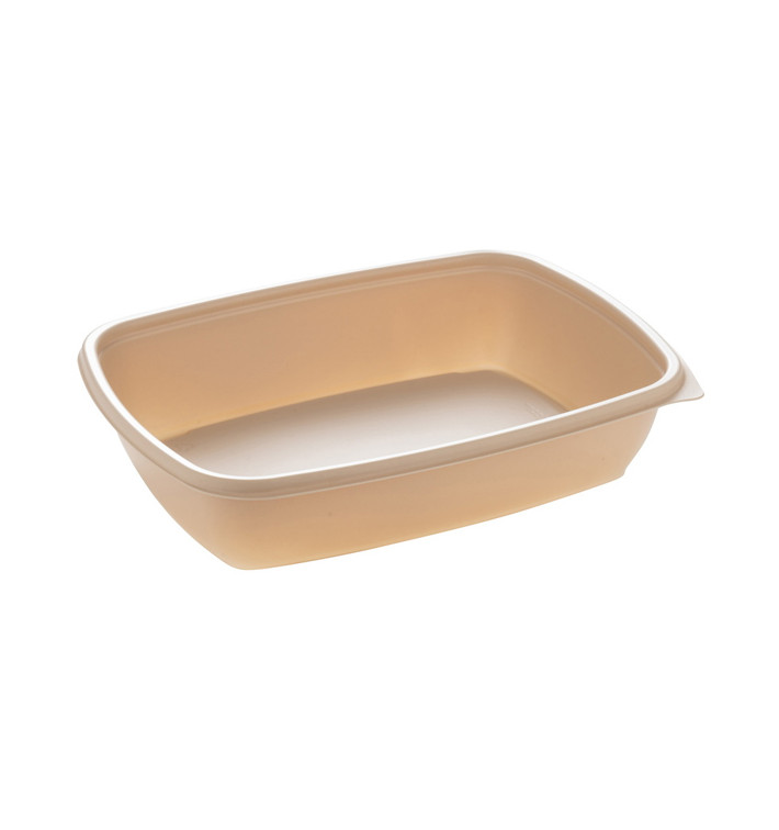 Contenitori di Plastica PP Crema 900ml 23x16,5cm 900ml (75 Pezzi) Contenitori di Plastica PP Crema 900ml 23x16,5cm 900ml (75 Pezzi)