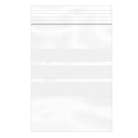 Sacchetti in PE Chiusura a Pressione Banda Scrittura 6x8cm G200 (1000 Pezzi)