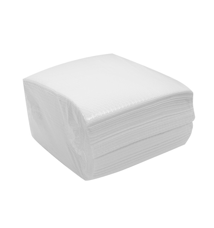Asciugamani in Air Laid Bianco 40x80cm 50g/m² (500 Pezzi) Asciugamani in Air Laid Bianco 40x80cm 50g/m² (500 Pezzi)