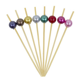 Spiedi di Bambù “Perla” Assortimento 9cm (100 Pezzi)
