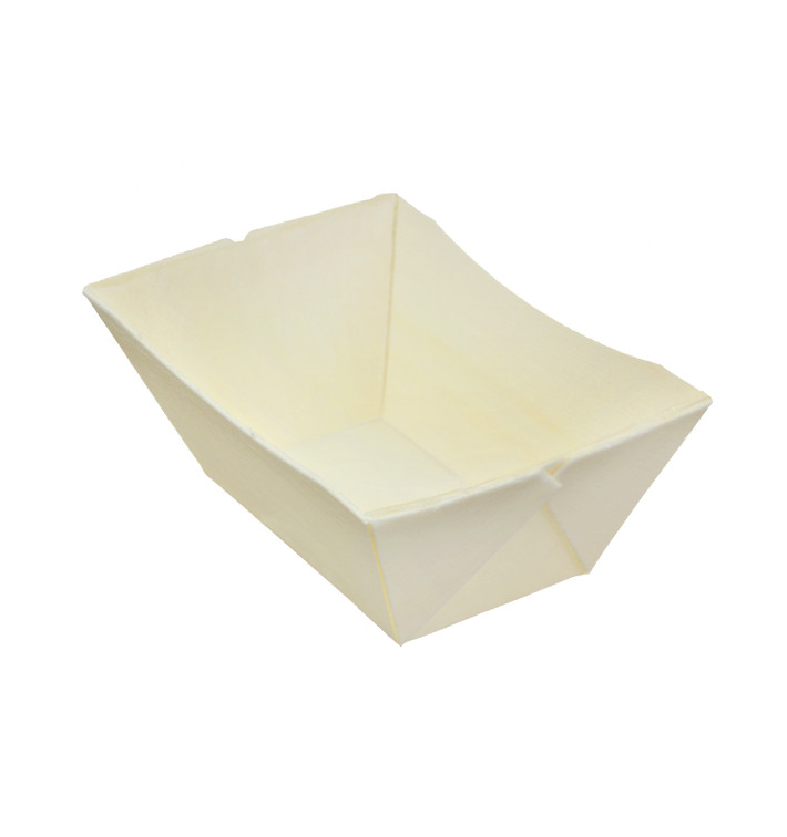 Vaschetta in Legno 140ml 10,7x6,7cm (24 Pezzi) Vaschetta in Legno 140ml 10,7x6,7cm (24 Pezzi)
