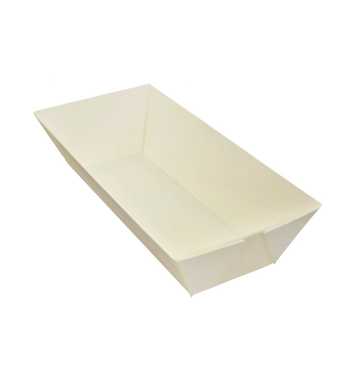 Vaschetta in Legno 410ml 19,5x7,7cm (12 Pezzi) Vaschetta in Legno 410ml 19,5x7,7cm (12 Pezzi)