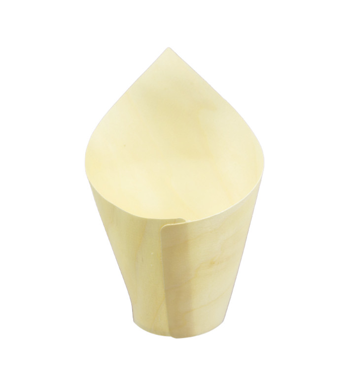 Coni di Legno Degustazione 11cm (50 Pezzi) Coni di Legno Degustazione 11cm (50 Pezzi)