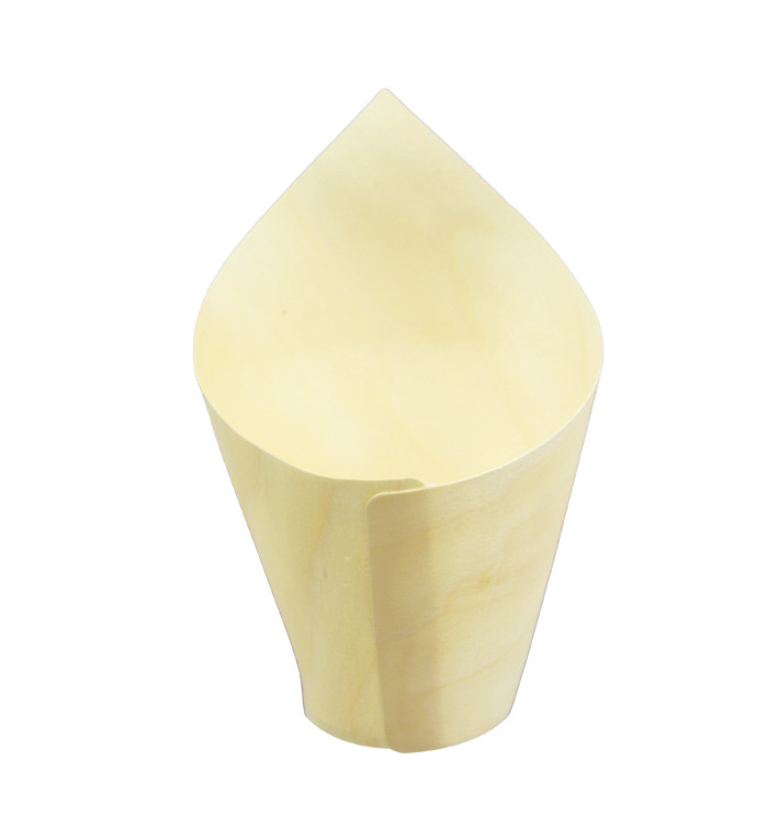 Coni di Legno Degustazione 14cm (1.000 Pezzi) Coni di Legno Degustazione 14cm (1.000 Pezzi)