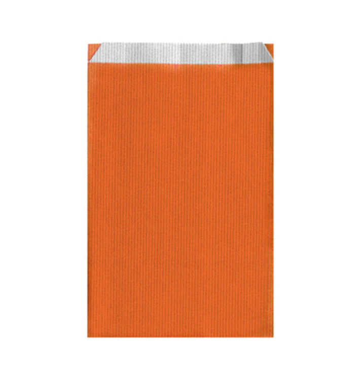 Sacchetto di Carta Arancione 12+5x18cm Sacchetto di Carta Arancione 12+5x18cm