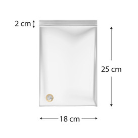 Sacchetti con Chiusura Zip 18x25cm G-160 (100 Pezzi)