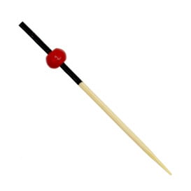 Spiedi di Bambu Rosso e Nero 7cm (100 Pezzi)